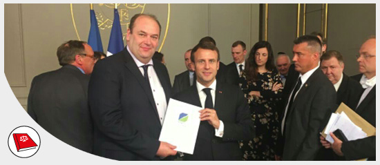 JF Rapin et Emmanuel Macron - Grand débat national - 29 mars 2019